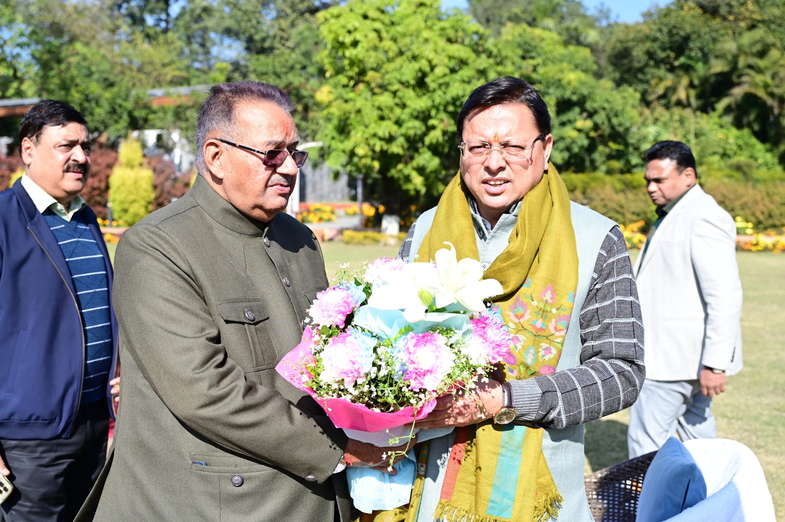 कैबिनेट मंत्री जोशी ने मुलाकात कर राज्यपाल व मुख्यमंत्री पुष्कर धामी को दी नए साल की मुबारकबाद