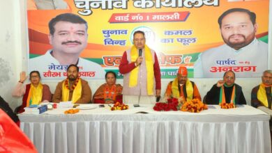 निकाय चुनाव: कैबिनेट मंत्री जोशी ने  मसूरी विधानसभा क्षेत्र के तहत 10 वार्डों में की ताबड़तोड़ जनसभाएं, कहा -यह मुकाबला राष्ट्रवादी और सनातन विरोधी पार्टी के बीच