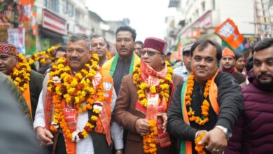 निकाय चुनाव: राजपुर विधानसभा क्षेत्र के भाजपा महापौर प्रत्याशी सौरभ थपलियाल ने कई वार्डों में की जनसभाएं ,मांगा समर्थन