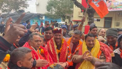 निकाय चुनाव:रायपुर विधानसभा के 14 वार्डों में भाजपा मेयर प्रत्याशी   थपलियाल ने किया जनसंपर्क, जनसभाओं में की  वोट की अपील