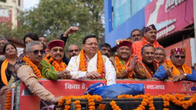 नगर निगम चुनाव देहरादून: भाजपा मेयर प्रत्याशी सौरभ थपलियाल के रोड शो में उतरा जन सैलाब, सीएम पुष्कर धामी हुए शामिल, भीड़ देखकर हुए गदगद