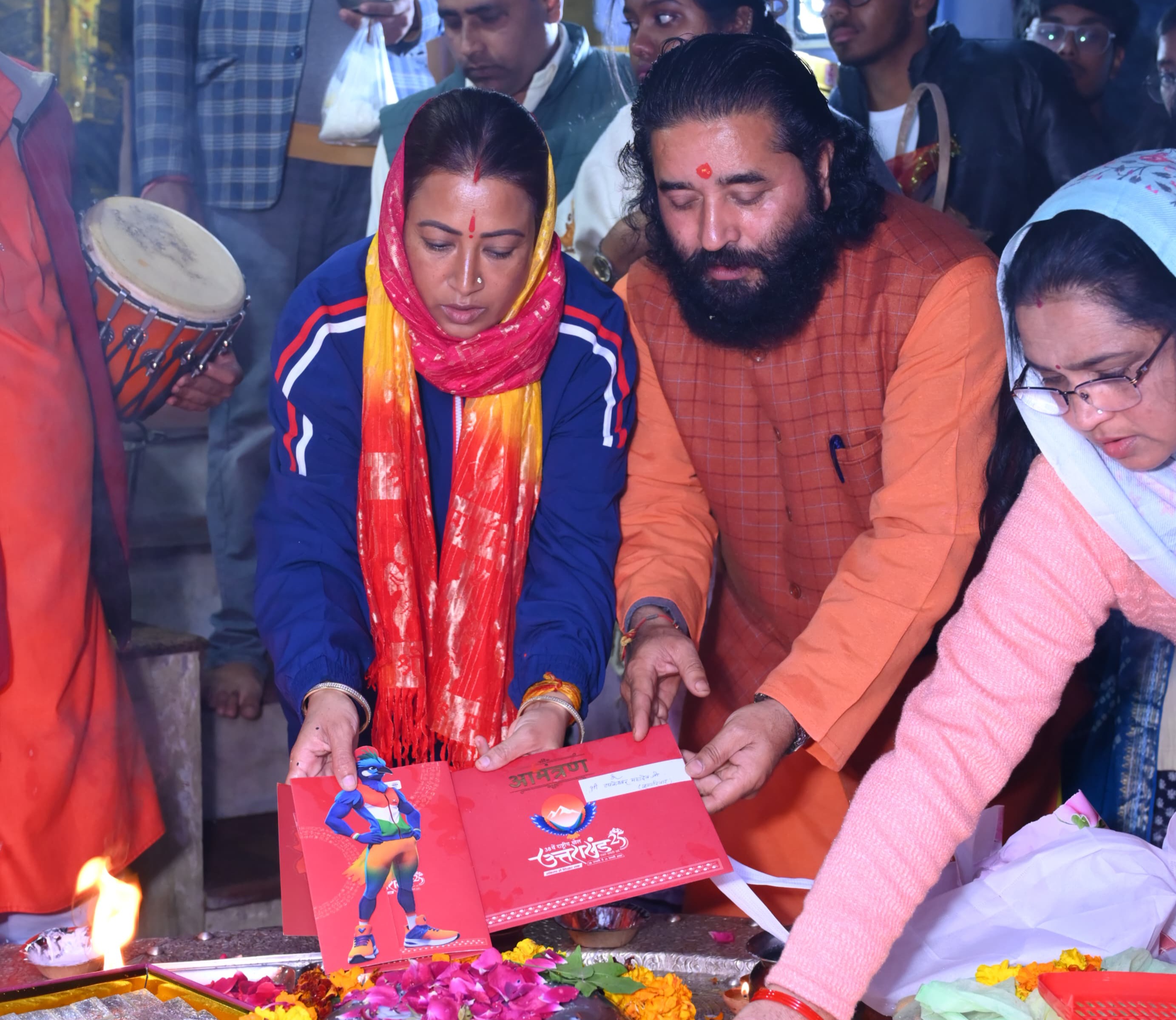 शुभ शुरुआत: खेल मंत्री रेखा आर्या ने टपकेश्वर महादेव को समर्पित किया राष्ट्रीय खेलों का पहला निमंत्रण