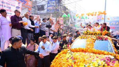 रुद्रपुर में मुख्यमंत्री पुष्कर धामी के रोड शो पुष्प वर्षा के साथ हुआ भव्य स्वागत, 40 करोड़ की 14 विकास योजनाओं का शिलान्यास व लोकार्पण