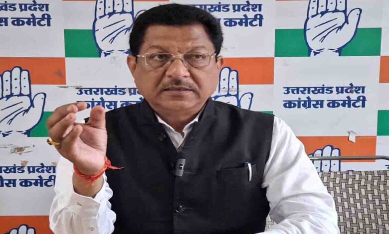 उत्तराखंड प्रदेश कांग्रेस कमेटी के वरिष्ठ उपाध्यक्ष सूर्यकांत धस्माना ने लगाया आरोप- कहा ,त्योहारों व धार्मिक यात्राओं के नाम पर नफरत फ़ैलाने का राष्ट्रीय एजेंडा चला रही भाजपा