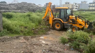 एमडीडीए की बड़ी कार्यवाही- 28 बीघा अवैध प्लाॅटिंग पर चली जेसीबी