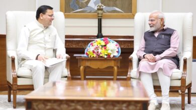 प्रधानमंत्री मोदी से सीएम धामी ने की मुलाकात , सहयोग के लिए पीएम जताया आभार, नंदा राजजात , कुंभ 2027 व परियोजनाओं के लिए मांगा सहयोग