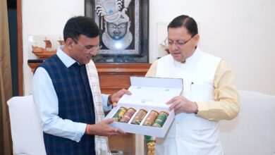 सीएम धामी ने  केंद्रीय युवा एवं खेल मंत्री डॉ. मनसुख मांडविया से की मुलाकात,  खेल सुविधाओं के विस्तार के लिए मांगा सहयोग