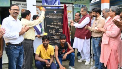 खेल दिवस पर खिलाड़ियों को दी सौगात -कैबिनेट मंत्री  जोशी ने किया बास्केटबॉल कोर्ट एवं पुस्तकालय का शिलान्यास