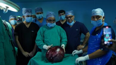 श्री महंत इन्दिरेश अस्पताल में सर्जिकल मास्टरस्ट्रोक :पेट से निकाली 13 किलो की गांठ