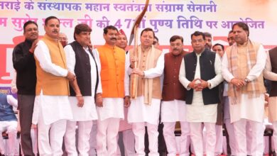 पंडित राम सुमेर शुक्ल की 47वीं पुण्यतिथि पर मुख्यमंत्री धामी ने दी श्रद्धांजलि ,सीएम ने की तराई क्षेत्र के विकास के लिए दर्जनों घोषणाएँ