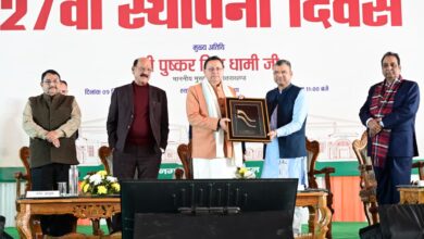 मुख्यमंत्री  धामी हुए देहरादून नगर निगम के 27वें स्थापना दिवस समारोह में शामिल – कहा, 27 सालों में नगर निगम ने हासिल की कई उपलब्धियां