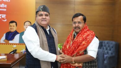 उत्तराखंड बीजेपी प्रदेशाध्यक्ष भट्ट ने राष्ट्रीय कार्यकारी अध्यक्ष नितिन नबीन  से मुलाकात कर दी मुबारकबाद,सांगठनिक गतिविधियों की दी जानकारी 