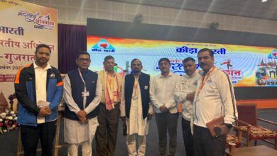 समर्पण को सम्मान – अहमदाबाद में चल रहे राष्ट्रीय अधिवेशन में  जोगेंद्र पुंडीर को मिली उत्तराखंड में प्रदेश अध्यक्ष  क्रीड़ा भारती  की बड़ी जिम्मेदारी