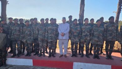 सैनिक कल्याण मंत्री जोशी ने शिलांग में असम राइफल्स के जवानों से की मुलाकात, कहा -जवानों का समर्पण एवं साहस पूरे देश के लिए प्रेरणास्रोत