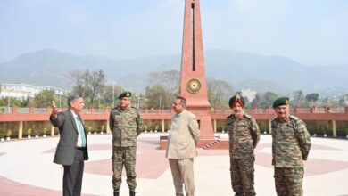 सैनिक कल्याण मंत्री जोशी  व मध्य कमान के आर्मी कमांडर ने किया सैन्यधाम का संयुक्त निरीक्षण,सेनगुप्ता ने सैन्यधाम के निर्माण एवं विकास को एक ऐतिहासिक पहल बताया, राज्य सरकार के सैनिकों एवं पूर्व सैनिकों के हित में किए जा रहे प्रयासों को सराहा