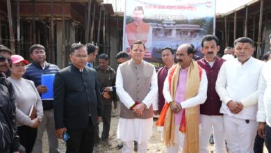 सीएम पुष्कर  धामी ने किया 256 करोड़ की लागत से बन रहे प्रदेश के प्रथम महिला स्पोर्ट्स कॉलेज का  स्थलीय निरीक्षण,जनपद चम्पावत के लोहाघाट क्षेत्र में हो रहा निर्माण