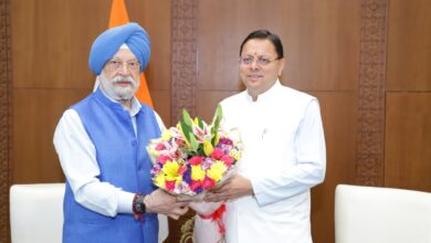 मुख्यमंत्री धामी ने केंद्रीय पेट्रोलियम एवं प्राकृतिक गैस मंत्री  हरदीप सिंह पुरी से की मुलाकात,   चारधाम यात्रा के लिए एलपीजी आपूर्ति 100 प्रतिशत बनाए रखने का अनुरोध