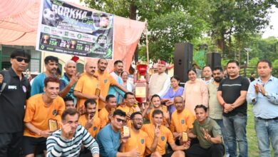 द्वितीय गोरखा सौरभ थापा मेमोरियल फुटबॉल टूर्नामेंट में पहुंचे कैबिनेट मंत्री जोशी, विजेता खिलाड़ियों को किया सम्मानित