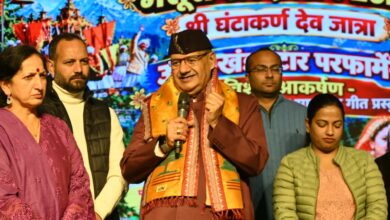कैबिनेट मंत्री जोशी ने शरदोत्सव-2026 के समारोह में हुए शामिल, लोक संस्कृति के संरक्षण पर दिया जोर,शरदोत्सव को उत्तराखण्ड की समृद्ध लोक संस्कृति, कला, परंपराओं और सामाजिक एकता का प्रतीक बताया कैबिनेट मंत्री जोशी ने शरदोत्सव-2026 के समारोह में हुए शामिल, लोक संस्कृति के संरक्षण पर दिया जोर,शरदोत्सव को उत्तराखण्ड की समृद्ध लोक संस्कृति, कला, परंपराओं और सामाजिक एकता का प्रतीक बताया